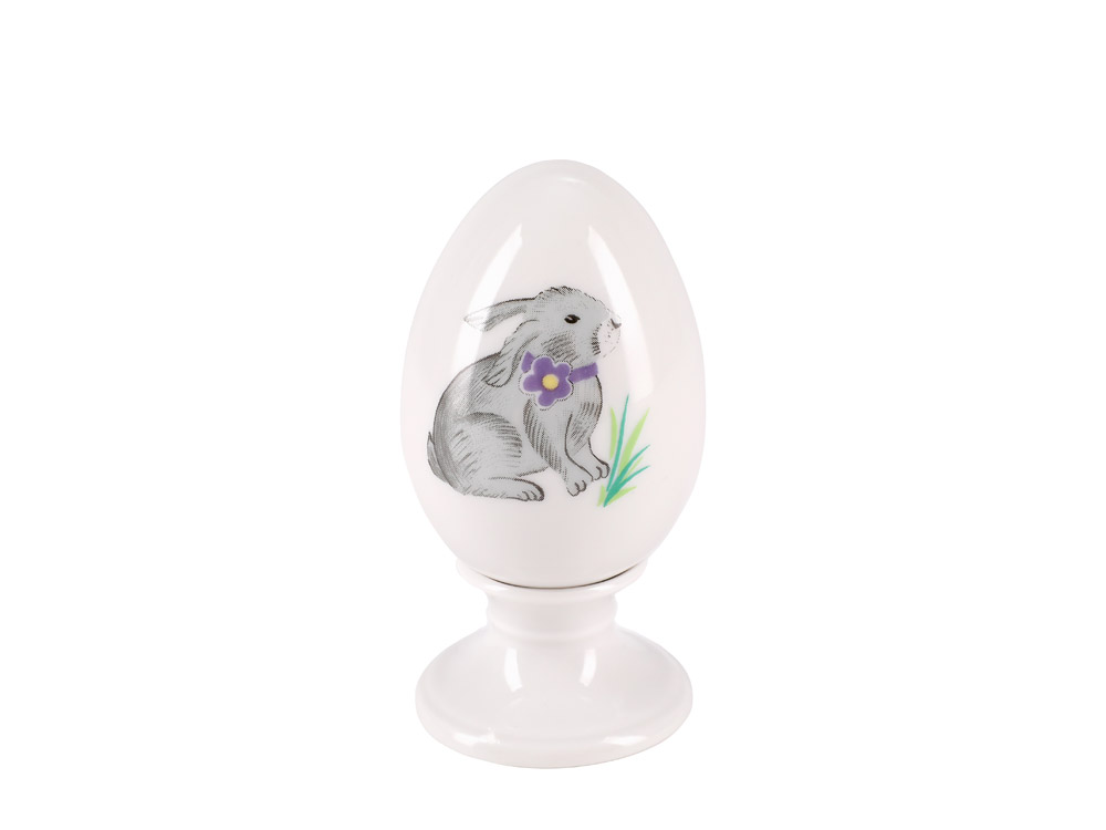 Яйцо пасхальное на подставке форма Нева рисунок Лапушка