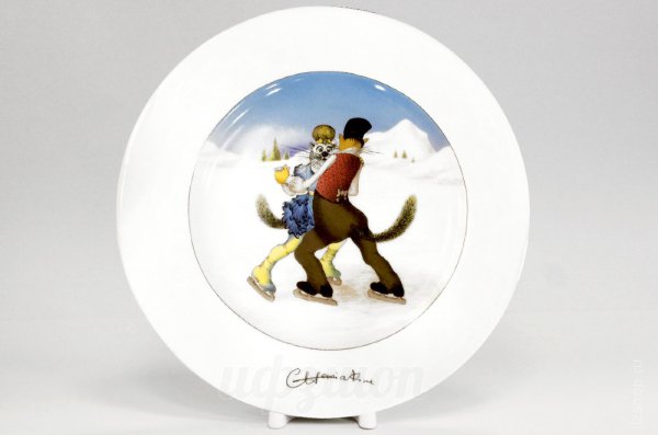 Подарочный набор тарелка декоративная 265 мм форма Mazarin рисунок Мы с тобой прекрасны