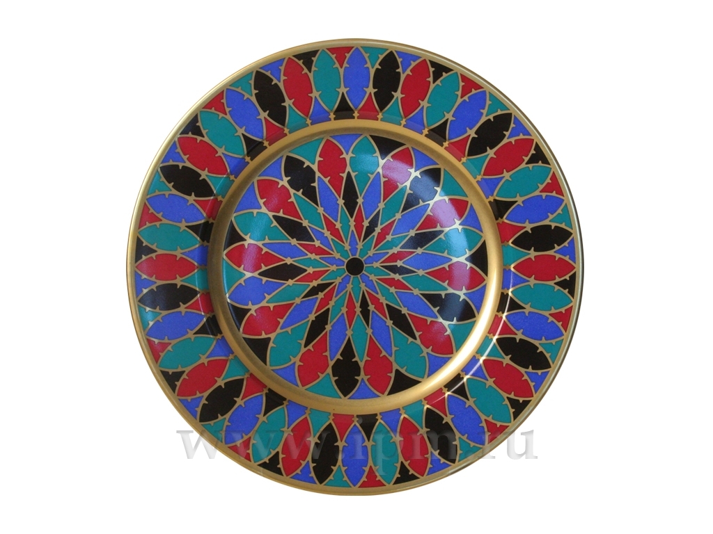 Подарочный набор тарелка декоративная 265 мм форма Mazarin рисунок Готическая №3