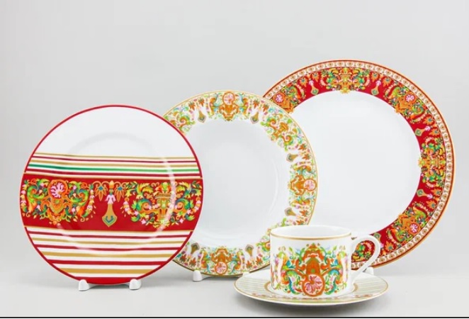 Набор чайно-столовый 5 предметов рисунок Сад королевы
