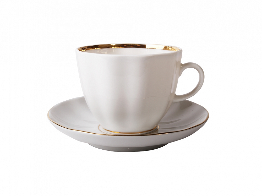 Чашка с блюдцем кофейная форма Тюльпан рисунок Белоснежка