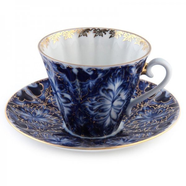 Чашка с блюдцем чайная форма Лучистая рисунокТетерева