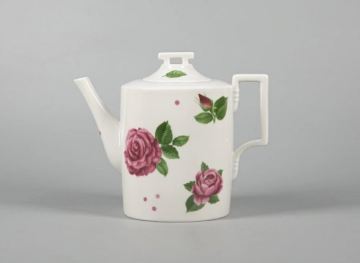 Чайник заварочный форма Гербовая рисунок Розариум