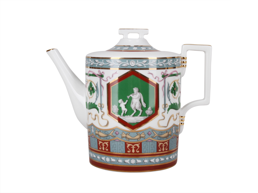 Чайник заварочный форма Гербовая рисунок Античный