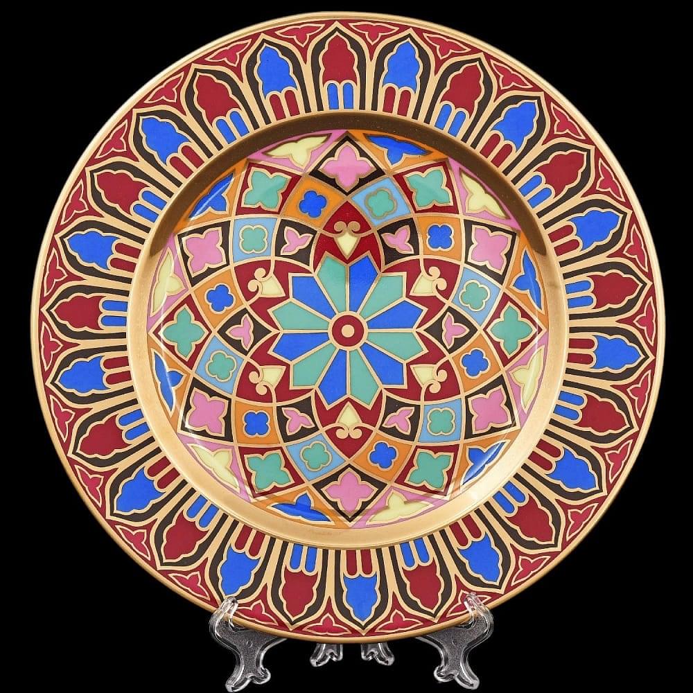 Подарочный набор тарелка декоративная 270 мм форма Европейская-2 рисунок Готическая №8