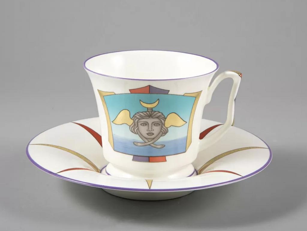 Чашка с блюдцем чайная форма Юлия рисунок Петербургские картинки. Петербургское настроение 