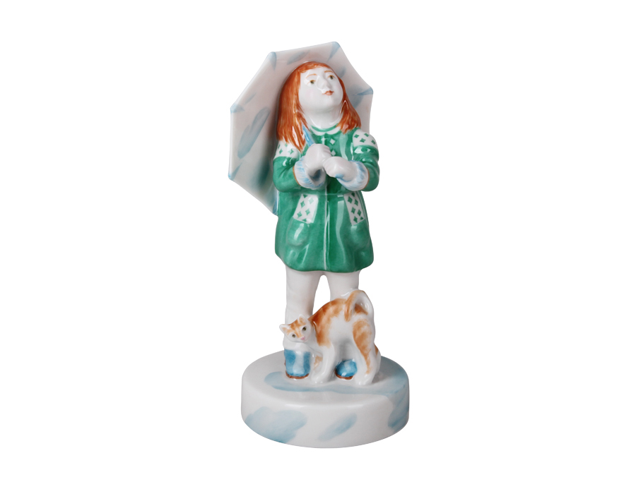 Скульптура Девочка с зонтиком Оленька