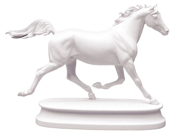 Скульптура "Конь Арабской породы" Белый